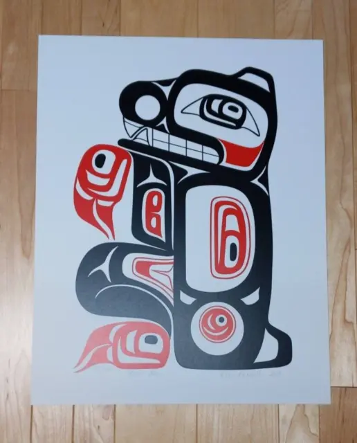 Black Bear by Eric Parnell Haida Signed Limited Edition Print 80/100