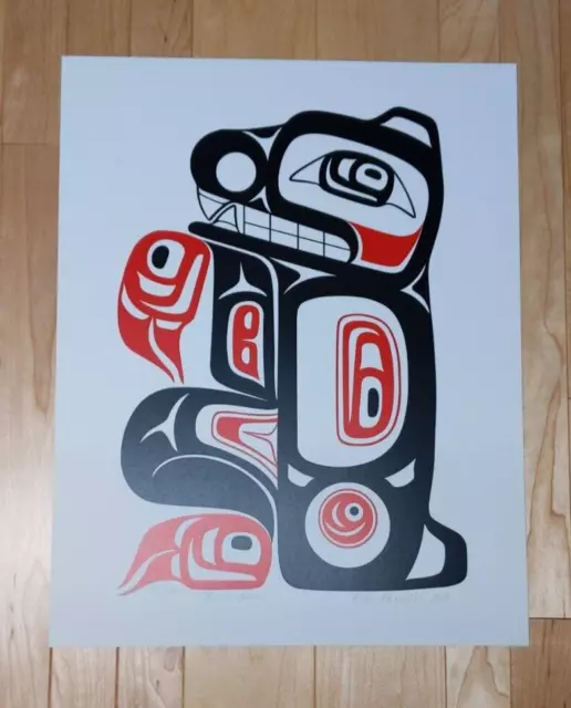 Black Bear by Eric Parnell Haida Signed Limited Edition Print 80/100