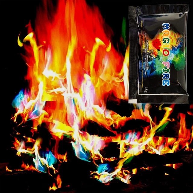 CHANGING FLAMES POWDER 10g/15g/25g/30g Disposable for Fire Pit ...