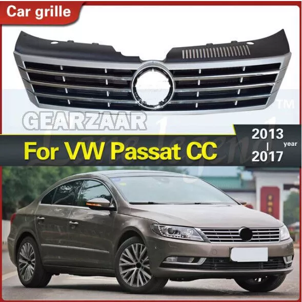 For Vw Volkswagen Passat Cc Facelift 2013-2017 Front Bumper Center Grill Grille