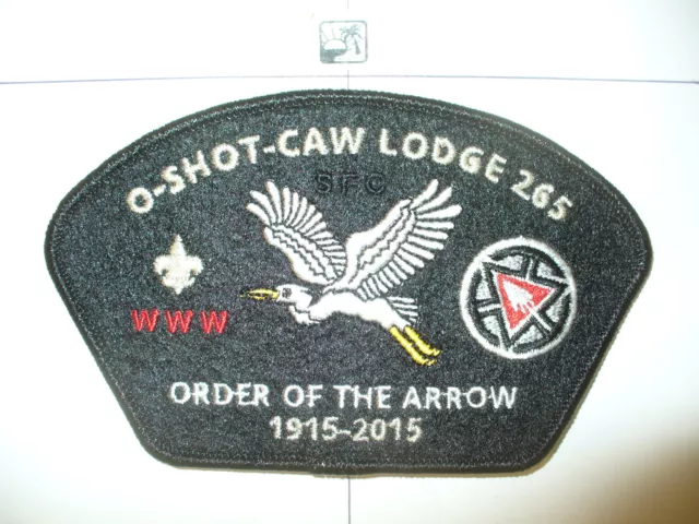 CSP South Florida Council,TA?,O Shot Caw Lodge 265,2015,100th Ann OA,SMY Felt,FL