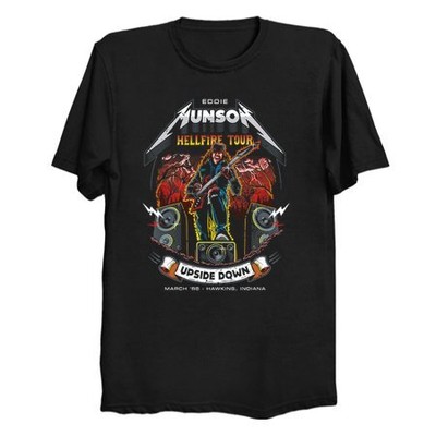 EDDIE MUNSON Metallica T-Shirt Stranger Things The Upside Down Hawkins Retro $17.95 - PicClick