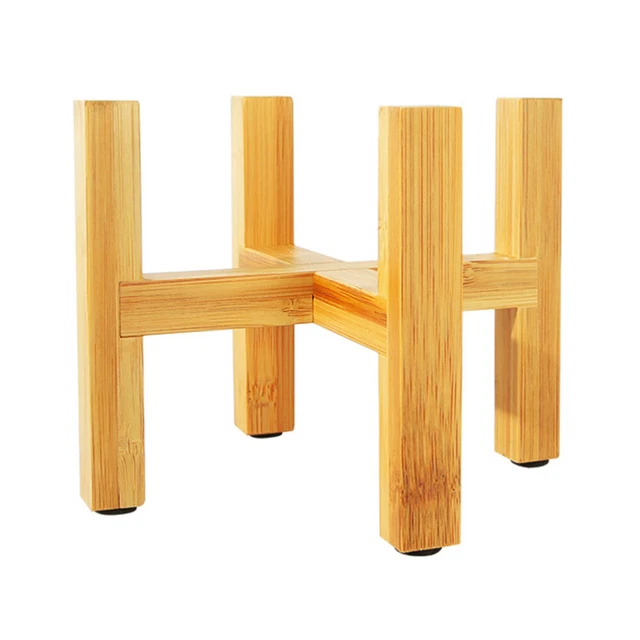 KIMISS Support pour plantes Support de fleurs en bois massif pour KIMISS Support pour plantes Support de fleurs en bois massif pour