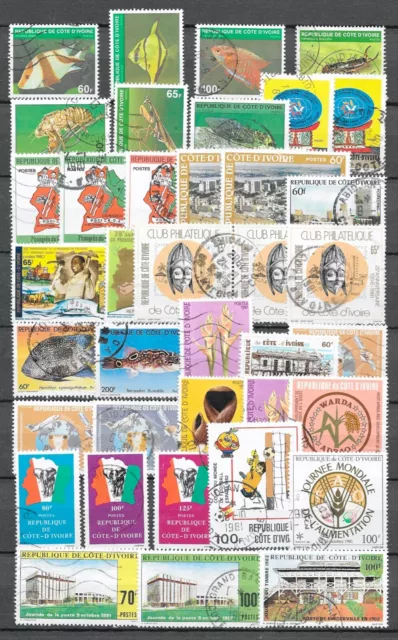 LOT Nº 84 - COTE d IVOIRE - TIMBRES OBL. / USED
