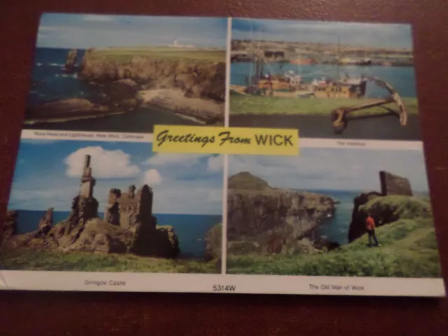 Postcard Greetings From Wick  Caithness (4 Views)