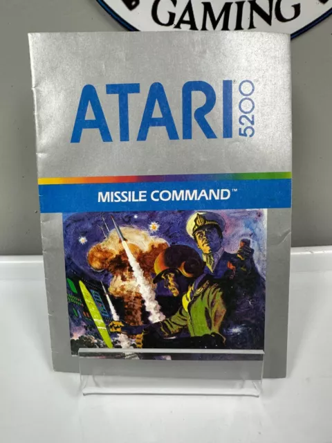 Missile Command Atari 5200 Video Game Instruction Booklet Manual Only