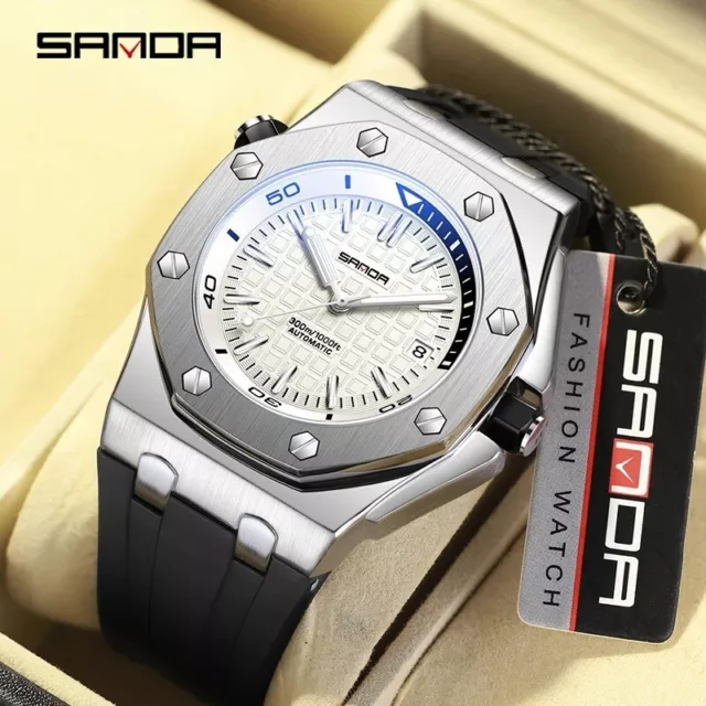 High Quality Men's Watch AP Quartz Waterproof Stainless Steel Rubber Wristwatch