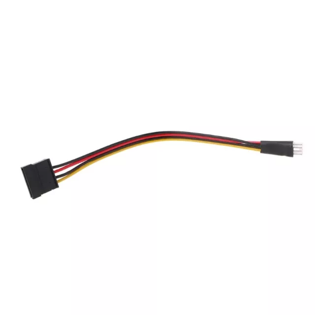 4-Pin FDD Floppy Male To 15-Pin SATA Female Converter Adapter Power Cable Cord