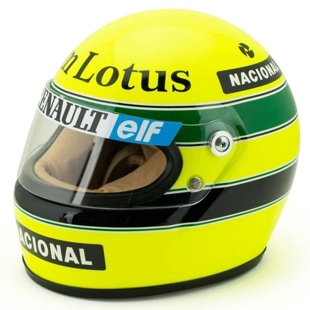 1/2 SCALE AYRTON Senna Lotus Renault 1985 miniature helmet F1 SENNA