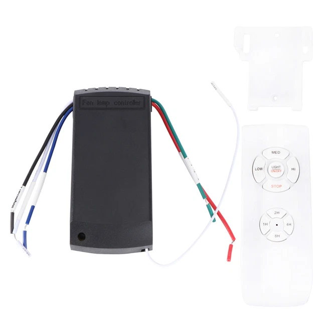 Kit Télécommande Pour Ventilateur De Plafond - 6 Vitesses + Minuterie 1/2/4h - Installation Facile, Compatible Universel - 11