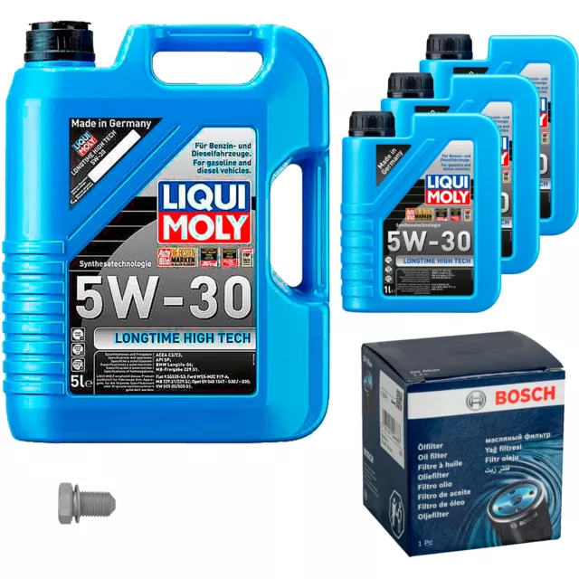 BOSCH Olfilter 8L Liqui Moly Longtime High Tech 5W-30 für VW CC 358