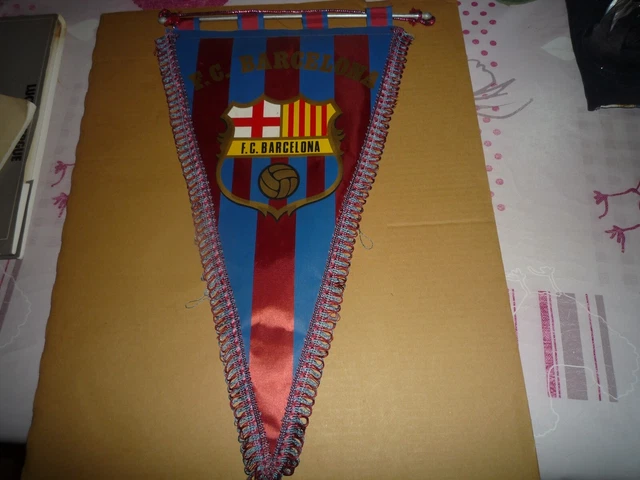 BANDERIN F.C.B. BARCELONA 1970 Barça vintage Cruyff Pennant Fanion