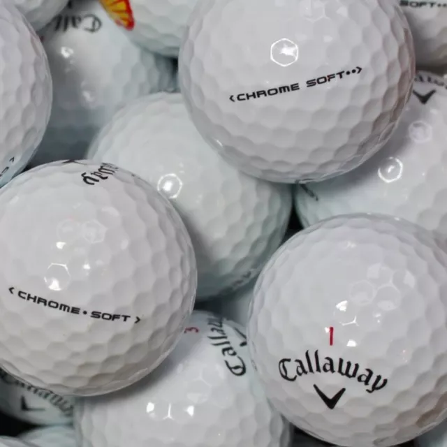 25 Balles de Golf Callaway Chrome soft AAA / AAAA Qualité Chromesoft lakeballs