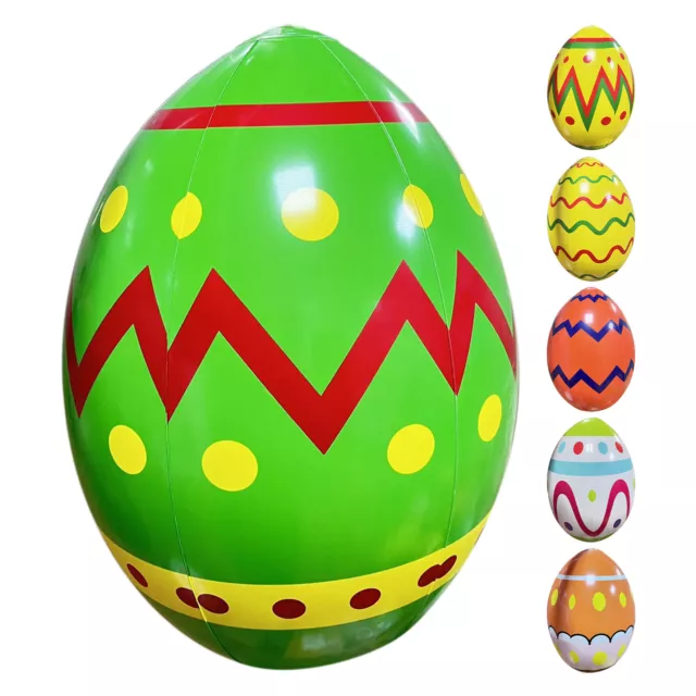 24in Inflatable Easter Egg Outdoor Decorations Children's Toys