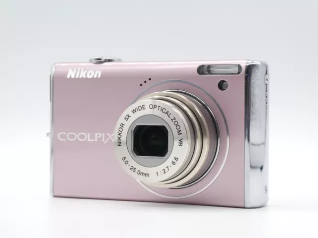 [NEAR MINT+ IN BOX] Nikon COOLPIX S640 Precious Pink 12.2MP Digital Camera JAPAN