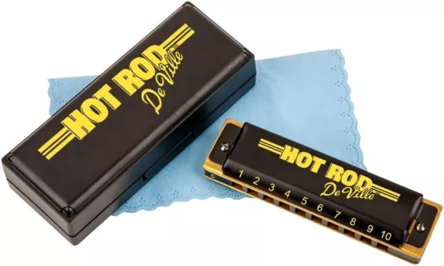 Hot Rod DeVille Harmonica en FA - Fender,Harmonica Diatonique,Etui de Transport