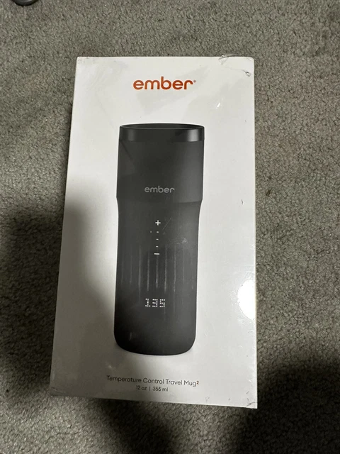Ember TM191200US 12oz Temperature Control Smart Travel Mug - Black New Sealed