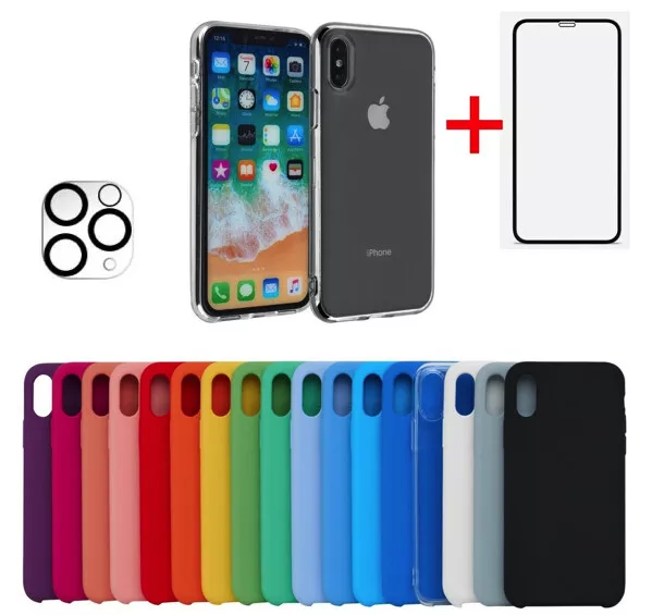 Handy Hülle Apple iPhone 5/6/7/8 S Plus XS SE XR 11 12 13 Pro Max Case Silikon