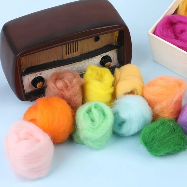 Tools 25 Colors Needle Felting Kit Handmade Felt Needle Diy Sheep Wool Felt Toy
