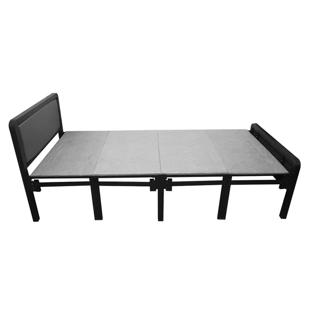FOLDING BED ROLLAWAY Portable Guest Bed Metal Frame Single Sleeper Bed