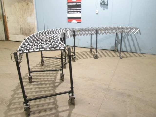 "BEST DIVERSIFIED" HEAVY DUTY COMMERCIAL PORTABLE/FLEXIBLE 32"W x 232"L CONVEYOR "BEST DIVERSIFIED" HEAVY DUTY COMMERCIAL PORTABLE/FLEXIBLE 32"W x 232"L CONVEYOR