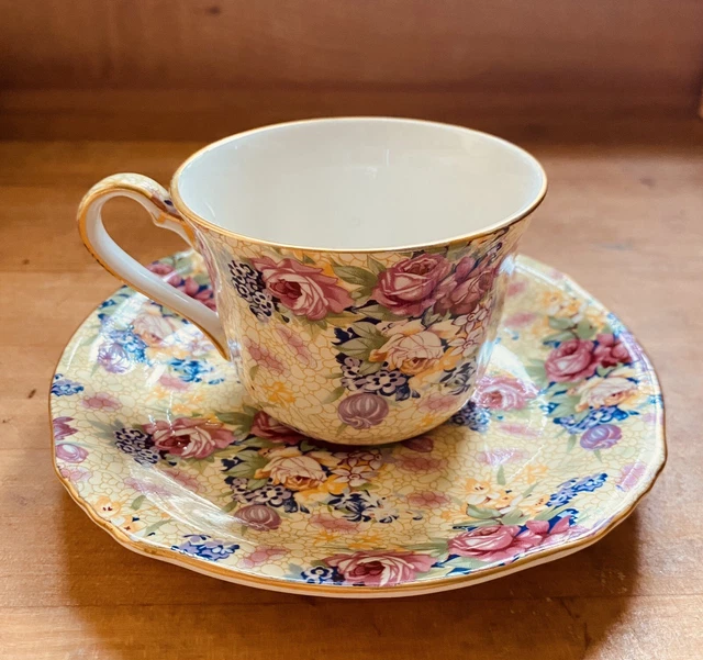 Vintage Royal Winton Grimwades Welbeck Chintz Tea Cup And Saucer Made In England