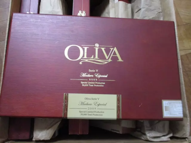 Oliva Serie V Maduro Especial 2009 Limited 10 Torpedo 6 Empty Boxes