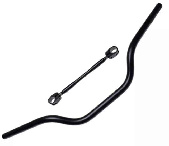 Lenker Aluminium 6061 Schwarz 22 / 730 mm für MX CROSS ENDURO QUAD ATV Handlebar