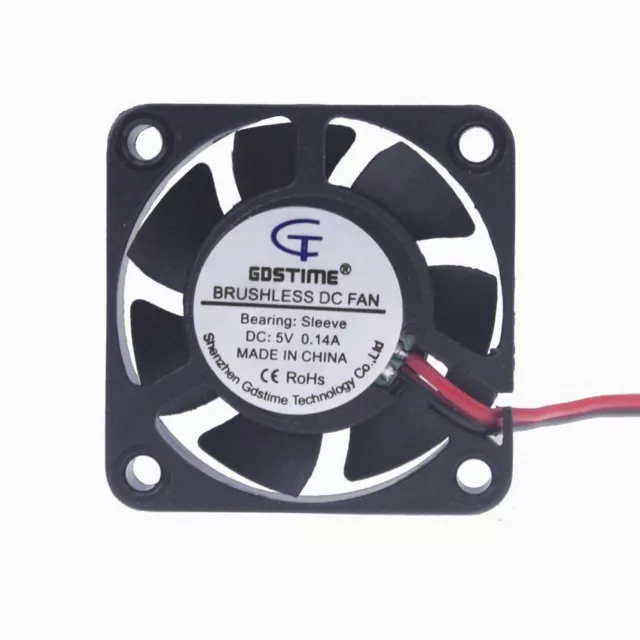 5V 40mm DC Cooling Fan Brushless 40x40x10mm 1.6x1.6x0.4in for CPU Laser Printer