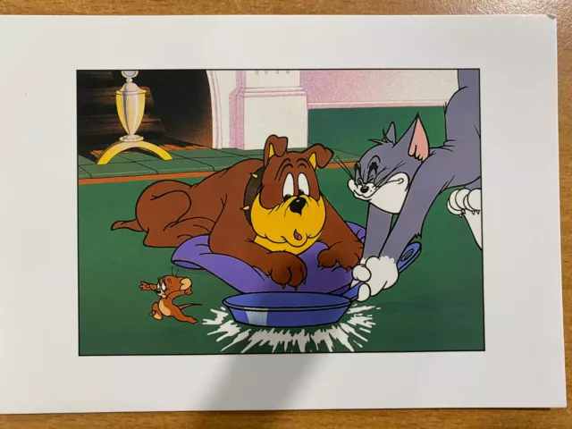 Genuine Modern 1990'S Postcard,Cartoon,Tom & Jerry"Quite Please"1945