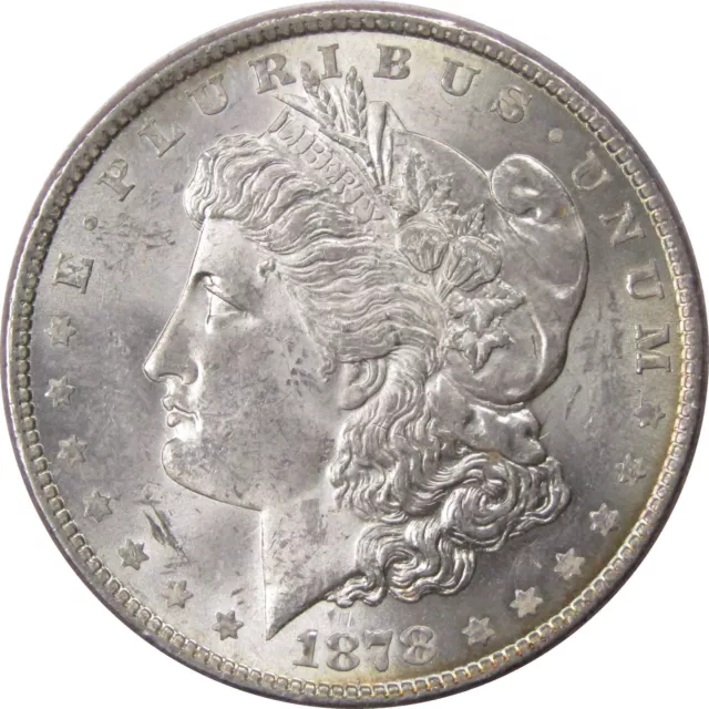 1878 8TF Morgan Dollar BU Uncirculated Silver $1 Coin SKU:IPC457