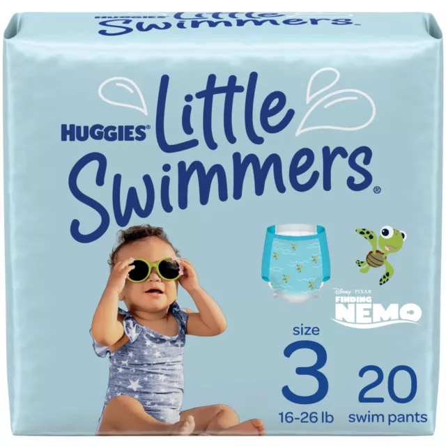 Huggies Little Swimmers Swim Diapers, Size 3, 20 Ct (16-26 lb)