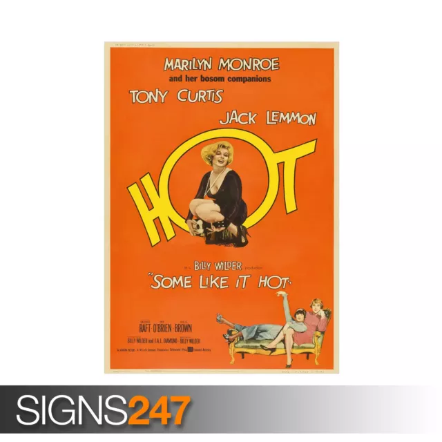 SOME LIKE IT HOT (ZZ355) MOVIE POSTER Photo Picture Poster Print Art A0 to A4