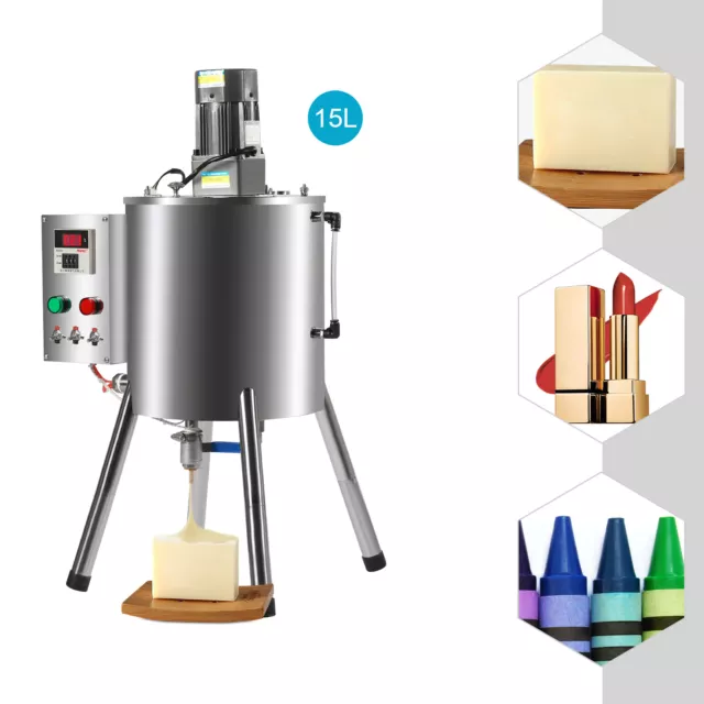 15L Heating Filling Mixer Machine Stirring Tank Paste Liquid Lipstick Filler USA