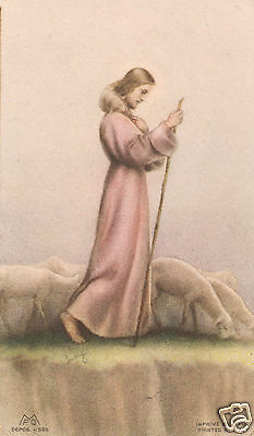 ADESIVO STICKER SANTINO HOLY CARD GESU' IL BUON PASTORE 