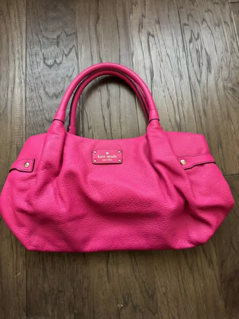 KATE SPADE NEW York Berkshire Road Stevie Handbag Pink Leather Hand Bag ...