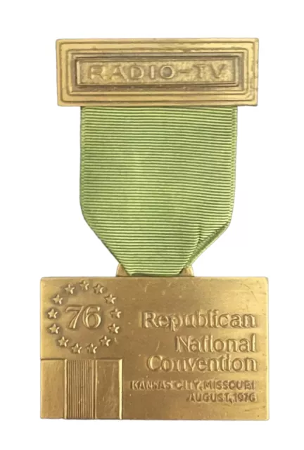 1976 Republican National Convention Radio-Tv Badge