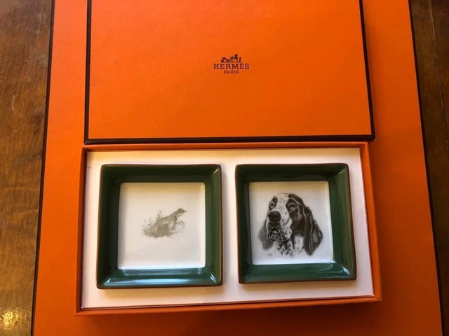 2 Hermes Teller neuwertig Original 