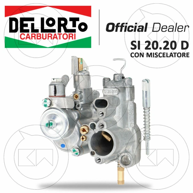 Carburateur Dell'Orto SI 24/24 Pour Vespa PX200, PX125, PX150 - Pièce Originale Avec Mélangeur