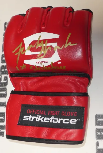 Frank Shamrock Signed Official StrikeForce Fight Glove BAS COA UFC 1st Champion