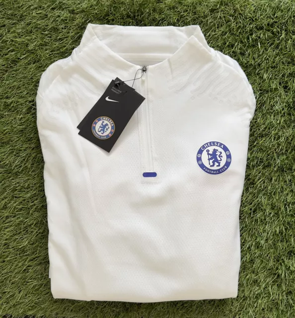 NIKE FC Chelsea CFC Zip Strike 2.0 Vaporknit Sweatshirt Top 20/21 [CK9415-101]