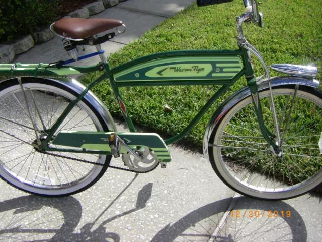 WESTERN FLYER BICYCLE Original Condition Red No Rims 1 499.99 PicClick