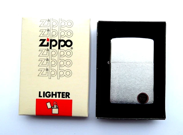 1980 ZIPPO LIGHTER MINT In BOX WITH PAPERS  No. 200 BRUSH FINISH New Old Stock