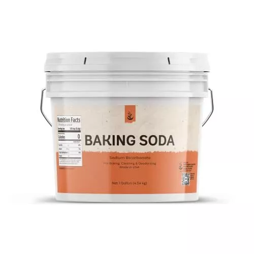 Baking Soda (1 Gallon) Aluminum Free, Cooking, Baking, Cleaning & More
