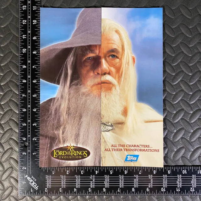 Lord Of The Rings Evolution Cards Dealer Brochure Sell Sheet Promo Ad Topps 2006