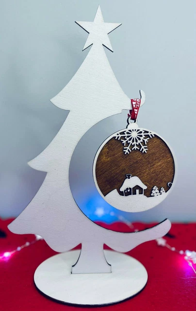 Christmas Tree Freestanding Wooden 20cm 28cm Baubles Decoration Gift Wood Large Christmas Tree Freestanding Wooden 20cm 28cm Baubles Decoration Gift Wood Large