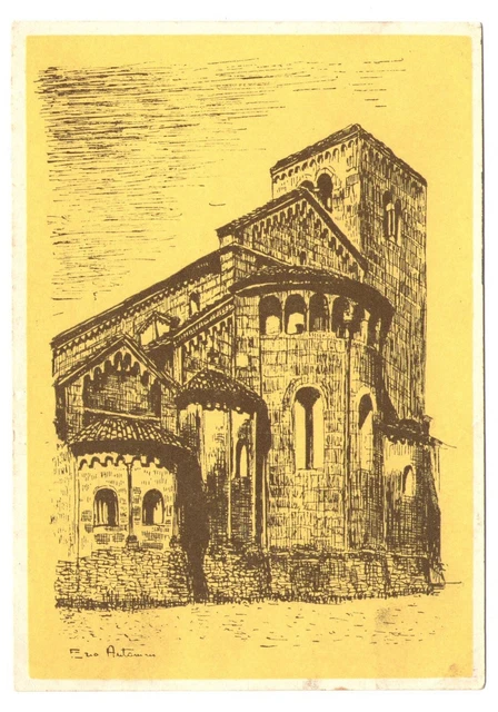 Cartolina - Castell'Arquato (Prov. Piacenza) - Basilica Romanica - FG - NV