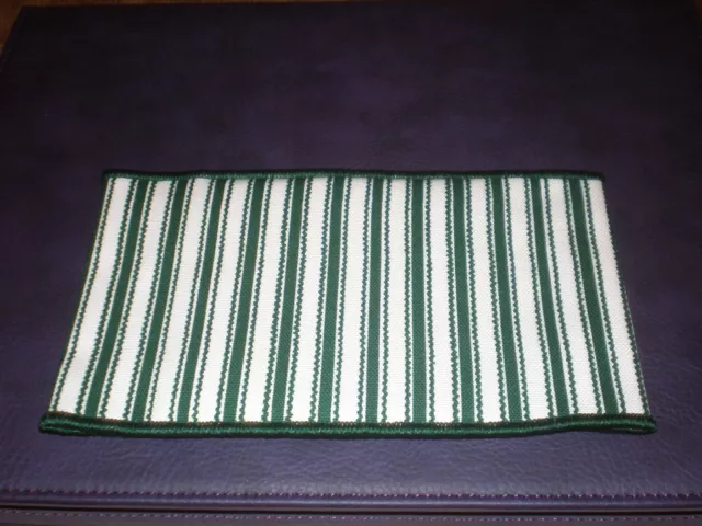 Longaberger 1998 Sweetheart Picture Perfect Basket Liner & Tie - Green Ticking