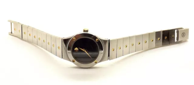 Splendido Orologio Da Polso Donna Movado Museo 2 Toni Acciaio Inox ~87-A1-836C~