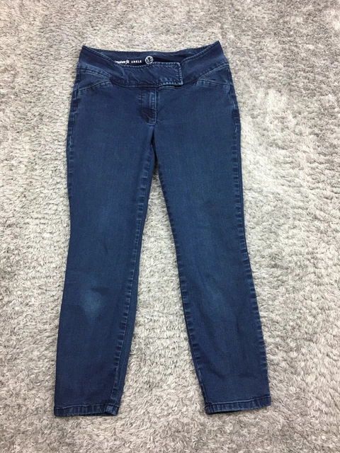 WESTPORT W62 PULL On Signature Ankle Jeans Womens Size 4 Petite